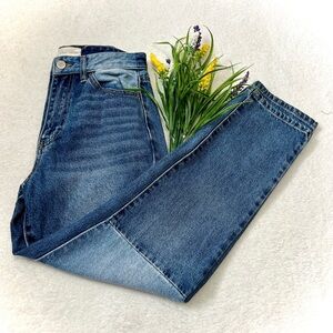 Gilded Intent Multi-Wash Patchwork 90's Straight Leg Jean - Size 26